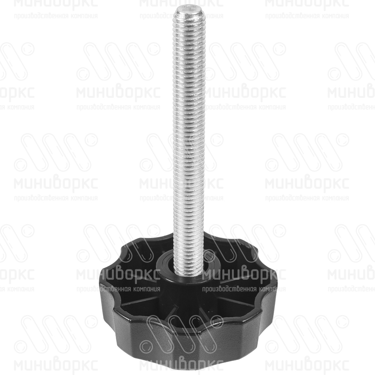 Фиксатор пластиковый с рукояткой m10x90 60 – Ф60М10-90ЧН | картинка 1