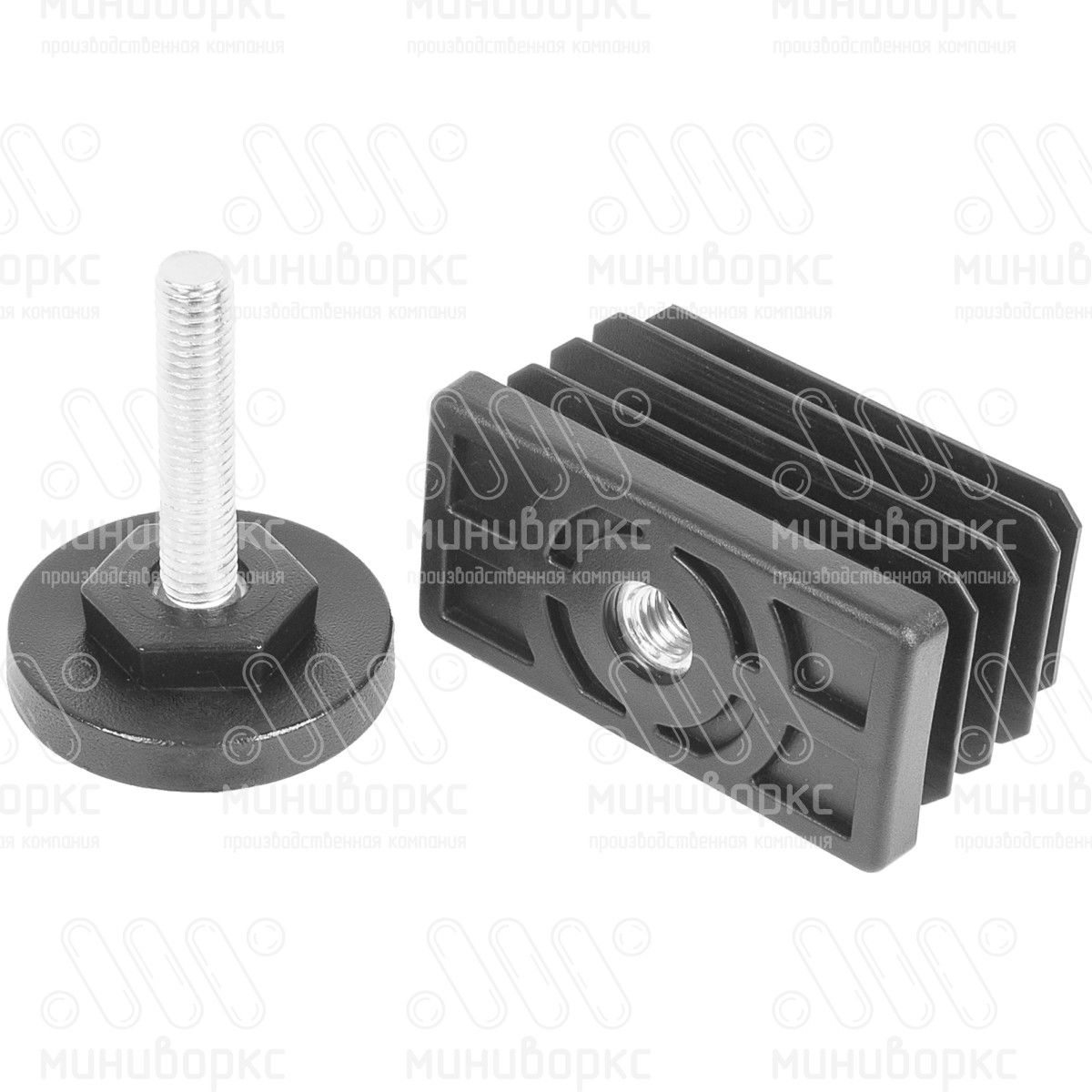 Комплекты прямоугольных заглушек с опорами 60x30 – 30-60M8.D40x40 | картинка 7