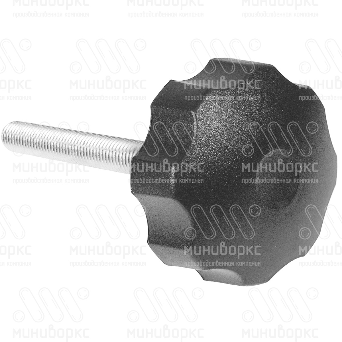 Фиксатор пластиковый с рукояткой m12x105 60 – Ф60М12-105ЧН | картинка 3