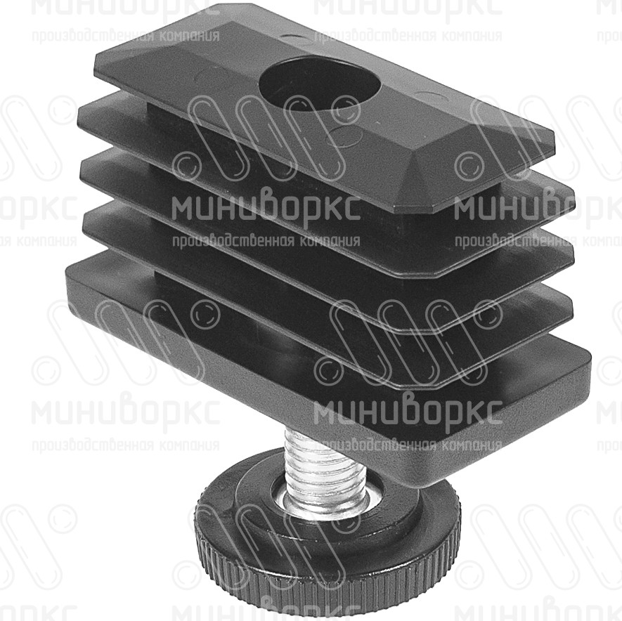 Комплекты прямоугольных заглушек с опорами 60x30 – 30-60M8.D32x65 | картинка 1