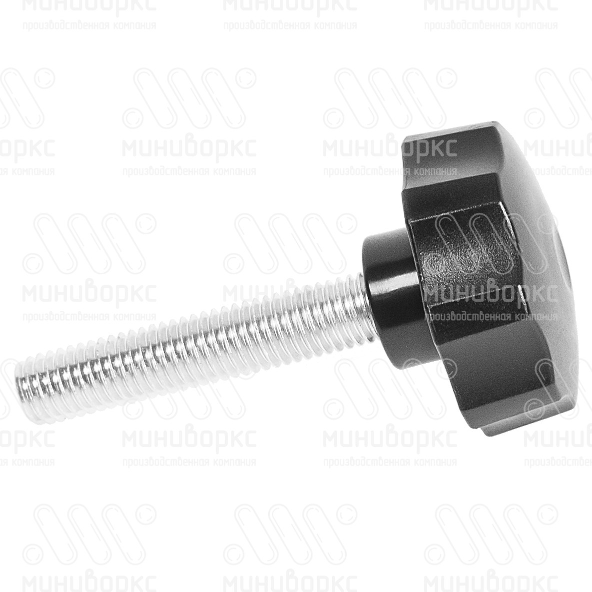 Фиксатор пластиковый с рукояткой m12x65 50 – Ф50М12-65ЧС | картинка 2