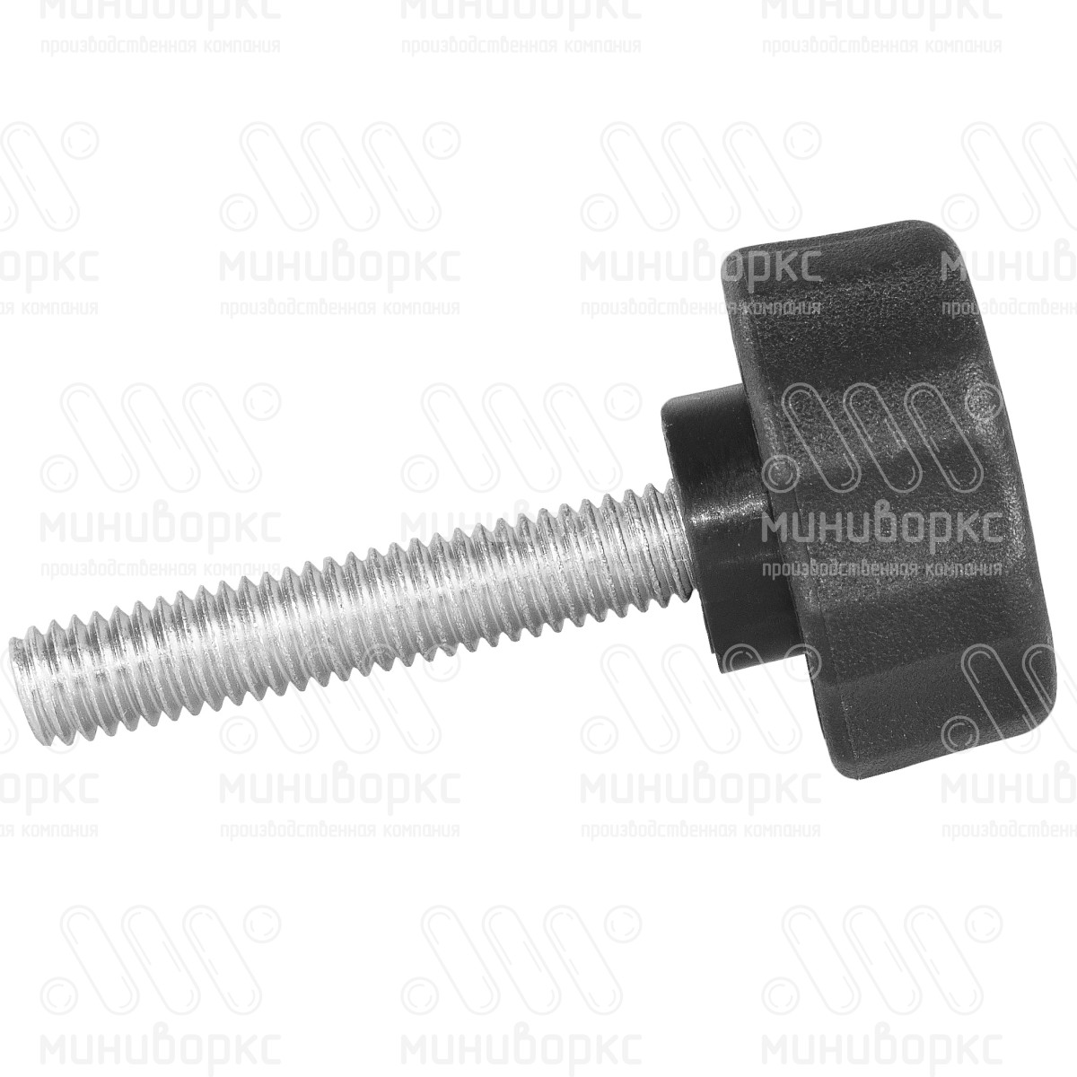 Фиксатор пластиковый с рукояткой m6x50 25 – Ф25М6-50ЧС | картинка 2