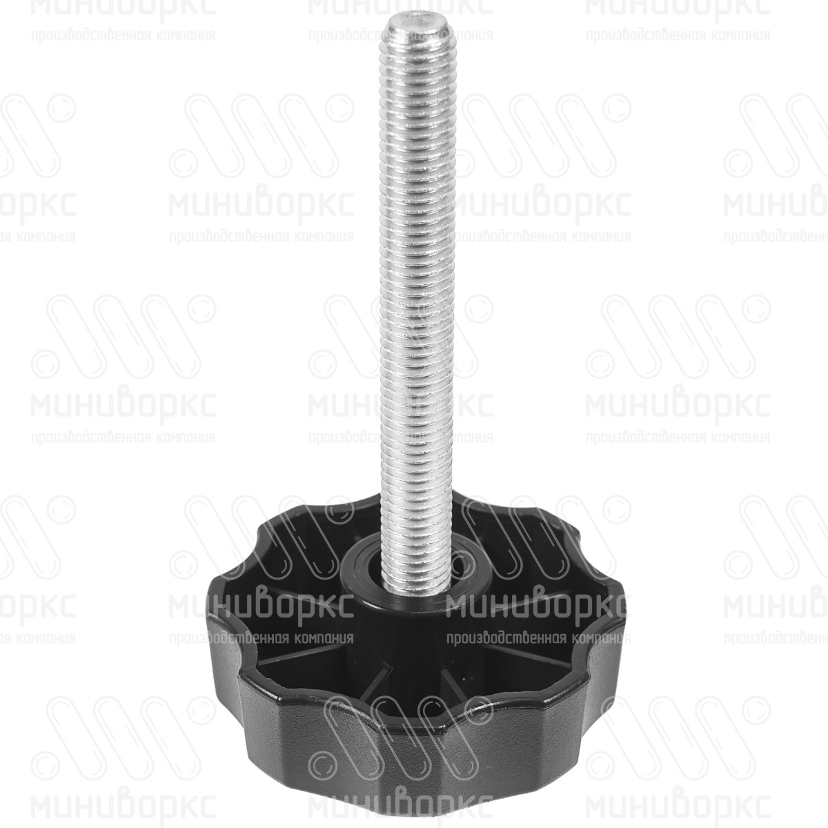 Фиксатор пластиковый с рукояткой m8x80 60 – Ф60М8-80ЧН | картинка 1