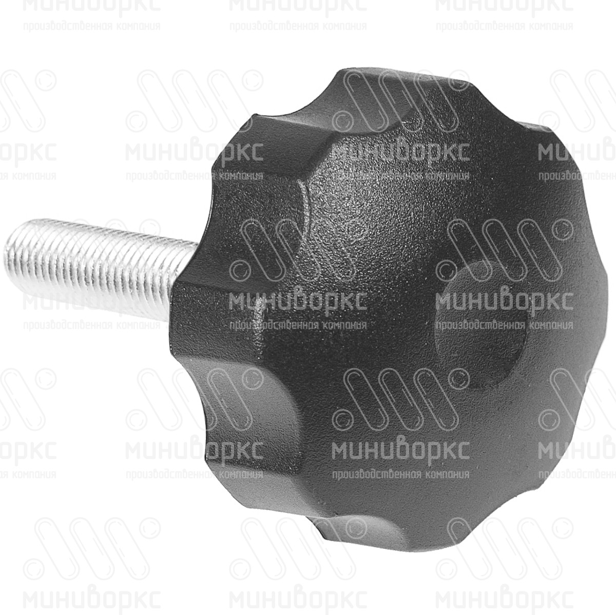 Фиксатор пластиковый с рукояткой m12x75 60 – Ф60М12-75ЧН | картинка 3