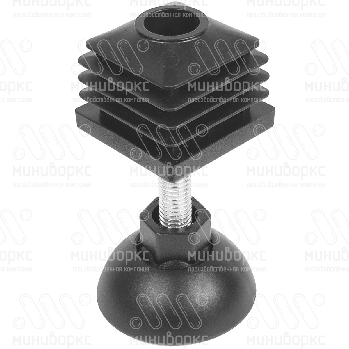 Комплекты квадратных заглушек с опорами 40x40 – 40-40M8.D50x40 | картинка 1