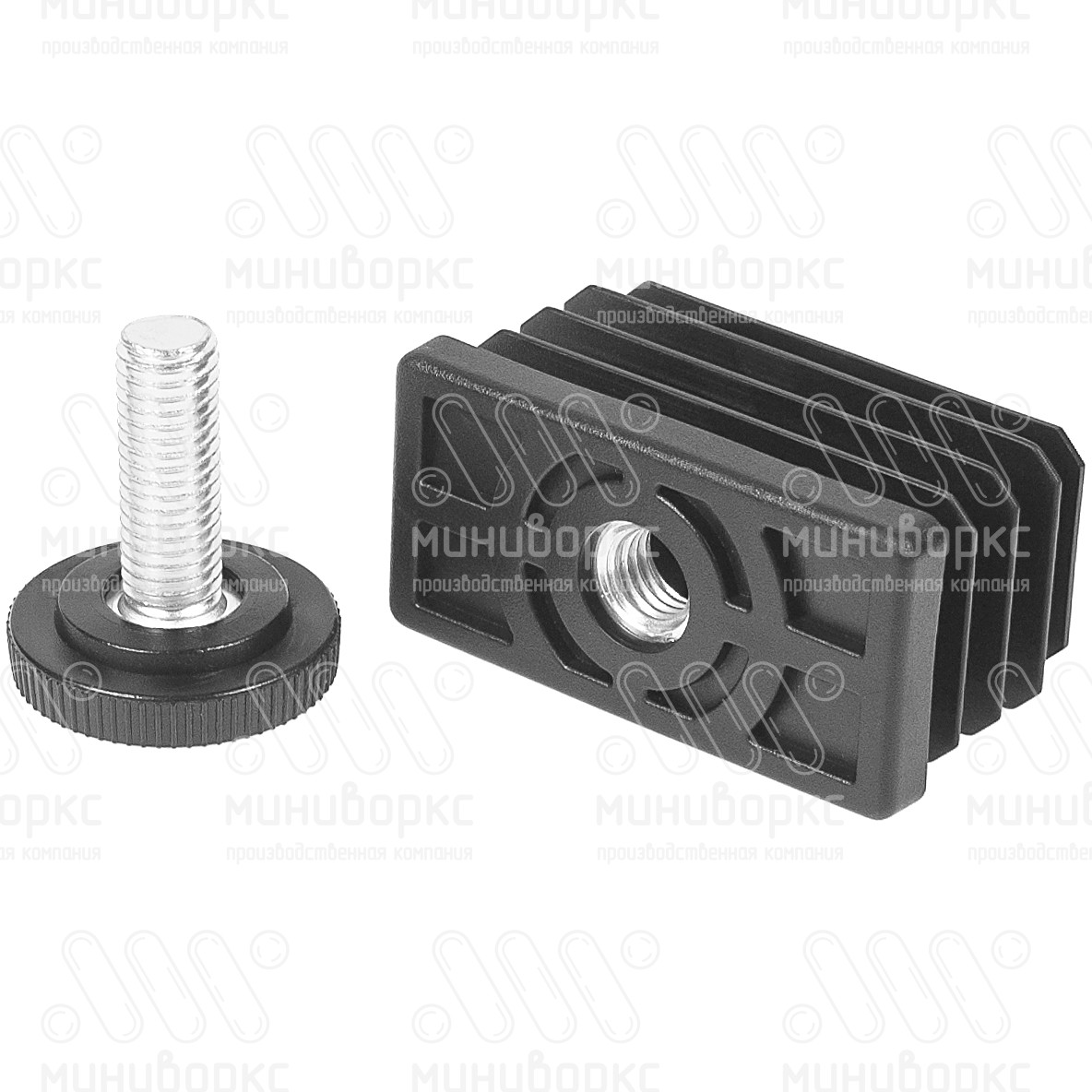 Комплекты прямоугольных заглушек с опорами 60x30 – 30-60M8.D32x65 | картинка 7