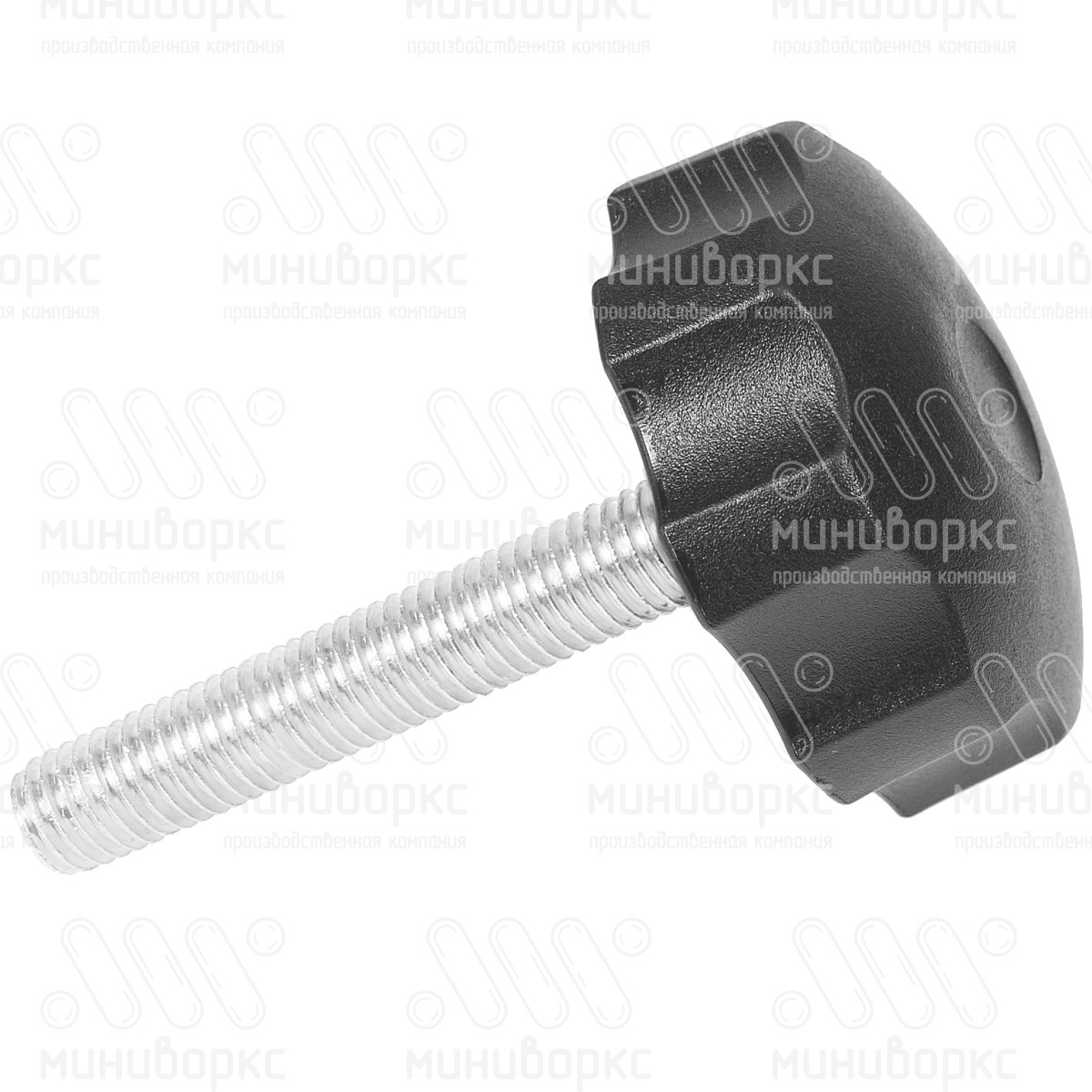 Фиксатор пластиковый с рукояткой m12x75 60 – Ф60М12-75ЧН | картинка 2